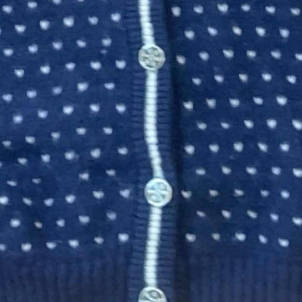 Woolrich Dark Blue Cream Patterned Cardigan - Picture 5 of 7